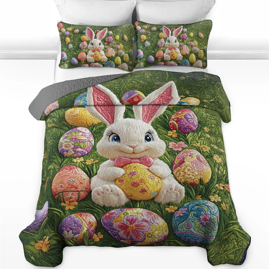 Shineful All Season Quilt 3-teiliges Set - Osterhase 