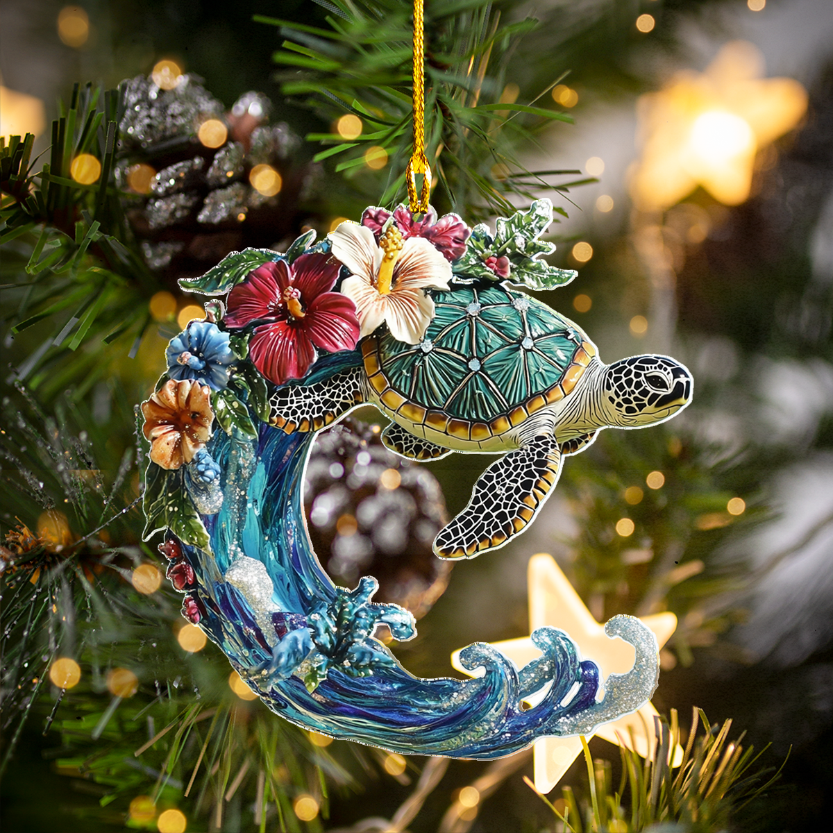 Shineful 2D Acrylic Ornament - The Sea Turtle’s Blessing