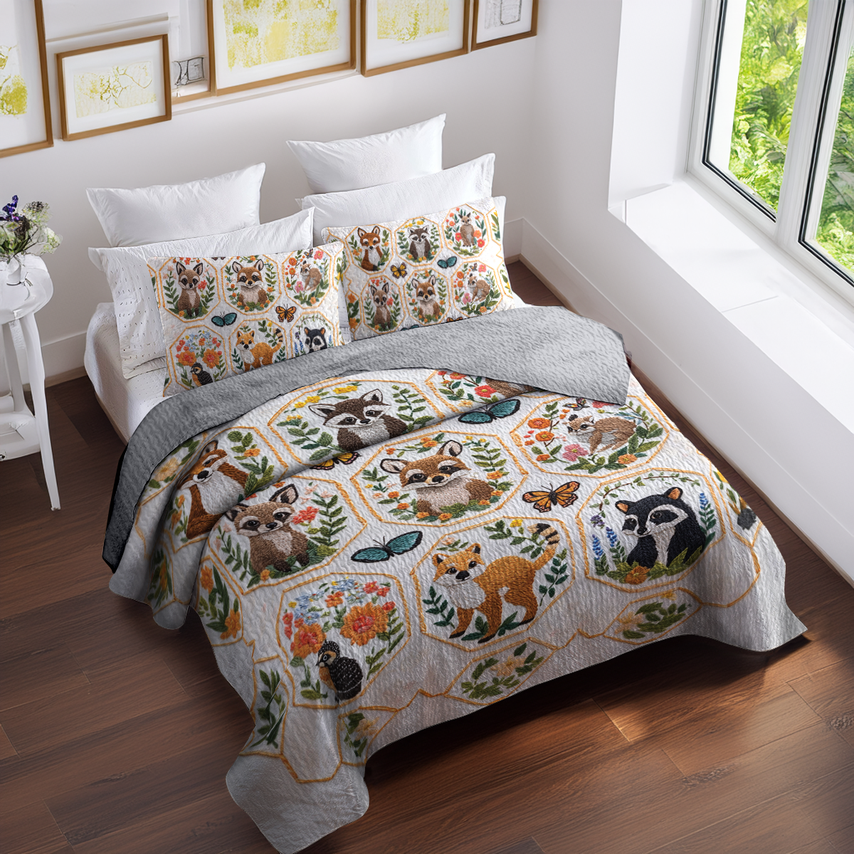 Shineful All Season Quilt 3-Piece Set Woodland Wonders