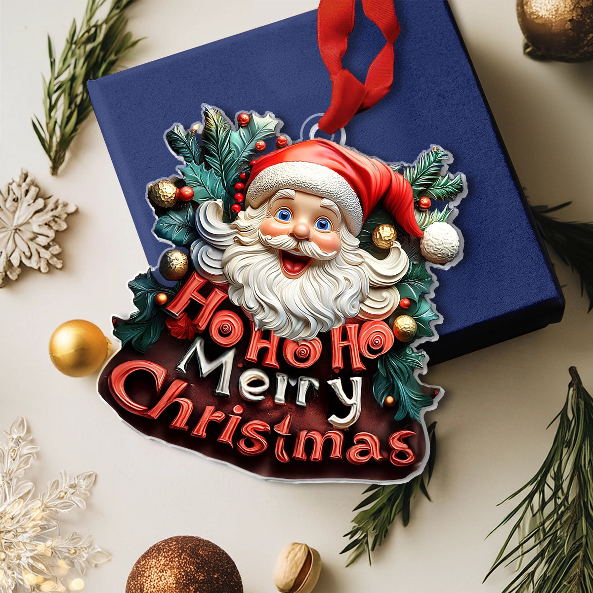 Shineful 2D Acrylic Ornament - Santa's Merry Christmas