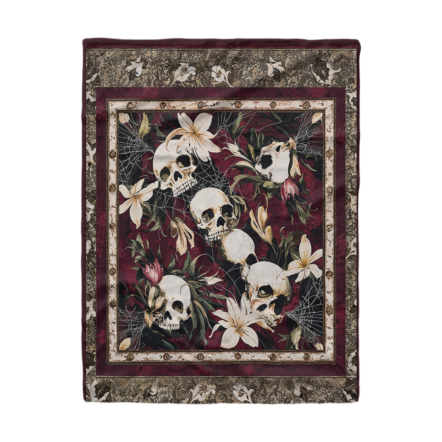 Shineful Fleece Blanket Skull