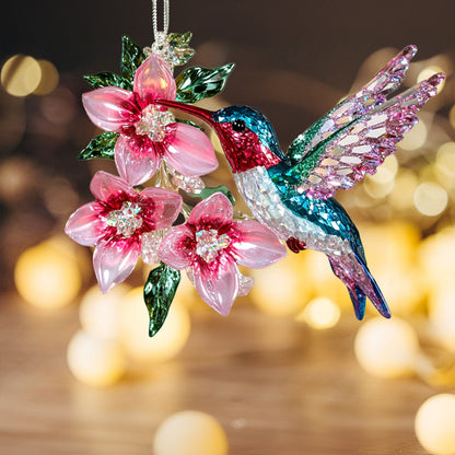 Shineful 2D Acrylic Ornament Charming Crystal Hummingbird