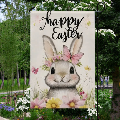 Shineful Garden Flag 12" x 18" Bunny Sunshine Hopper