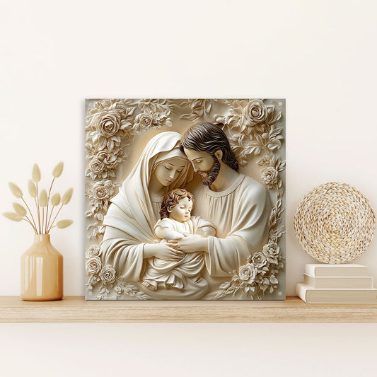 Shineful 2D Metal Sign Holy Family Peace