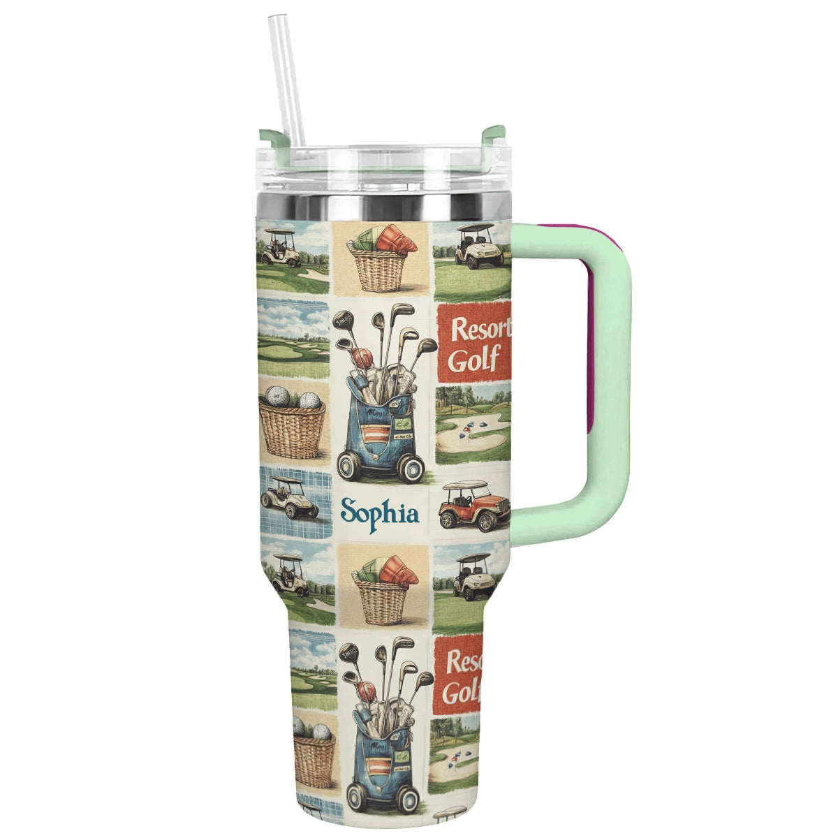 Shineful Tumbler Tee Time Personalized Golf