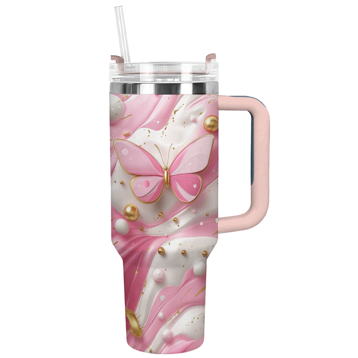 Shineful Tumbler Pink Butterfly