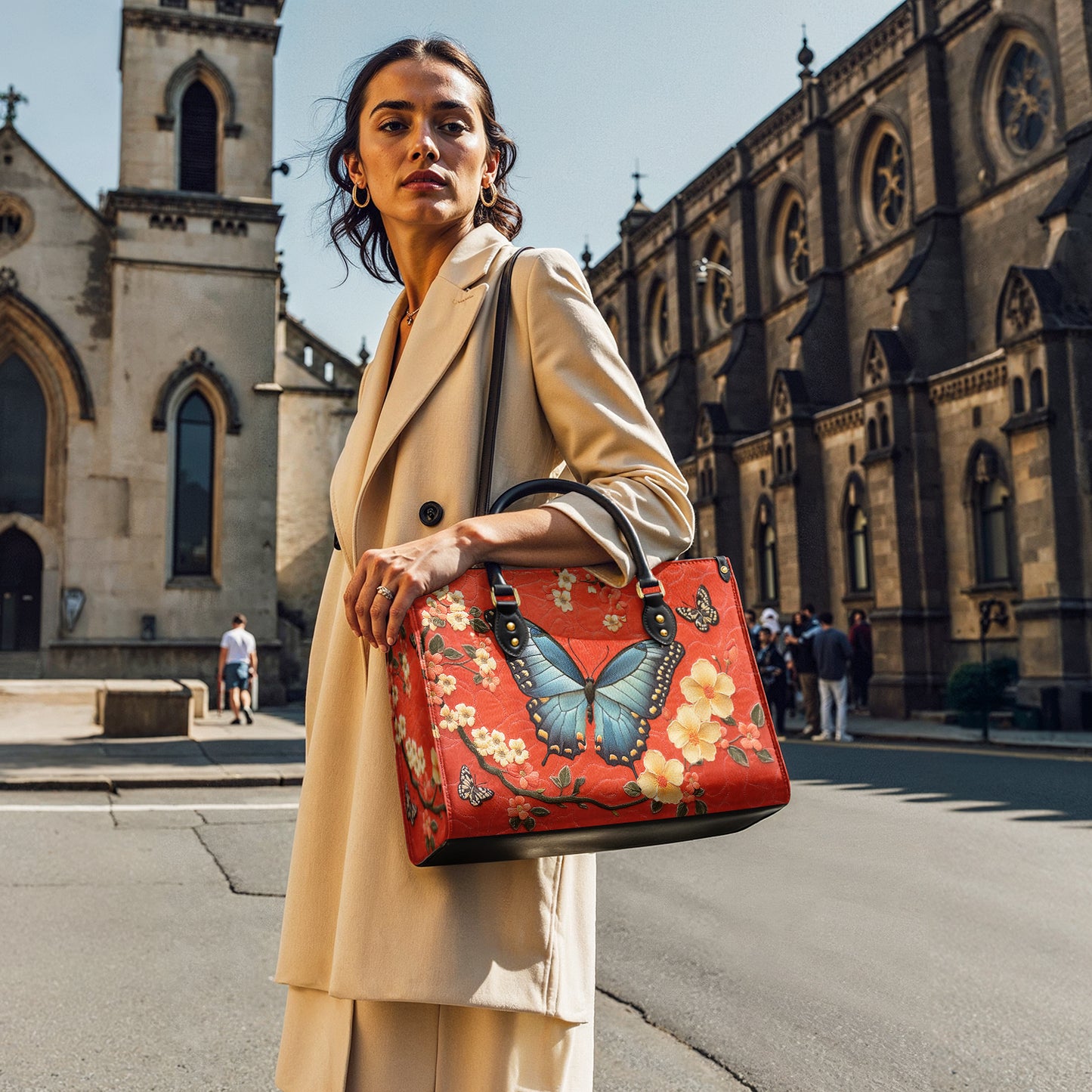 Shineful Leather Bag Crimson Elegance