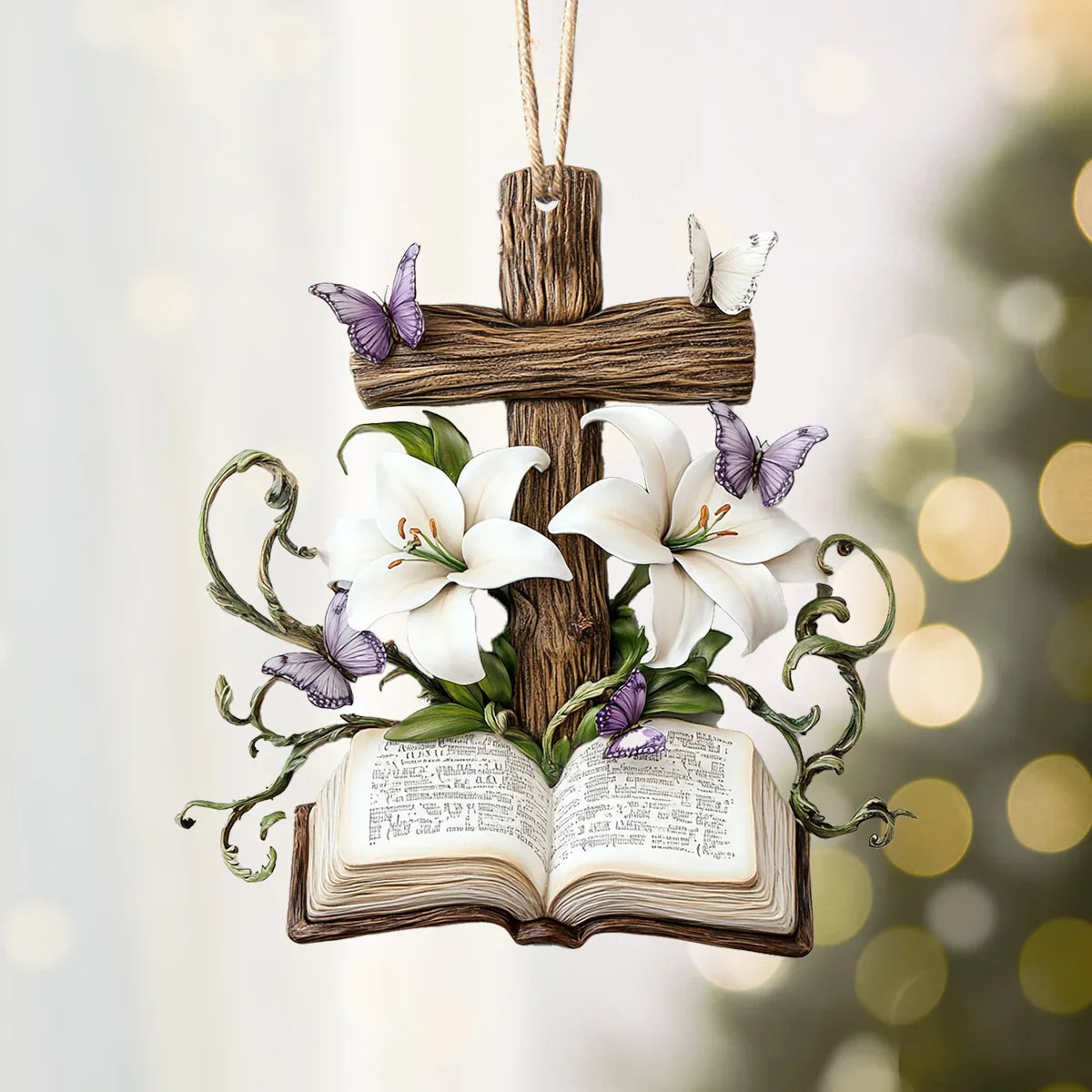 Shineful 2D Acrylic Ornament Faith & Pages