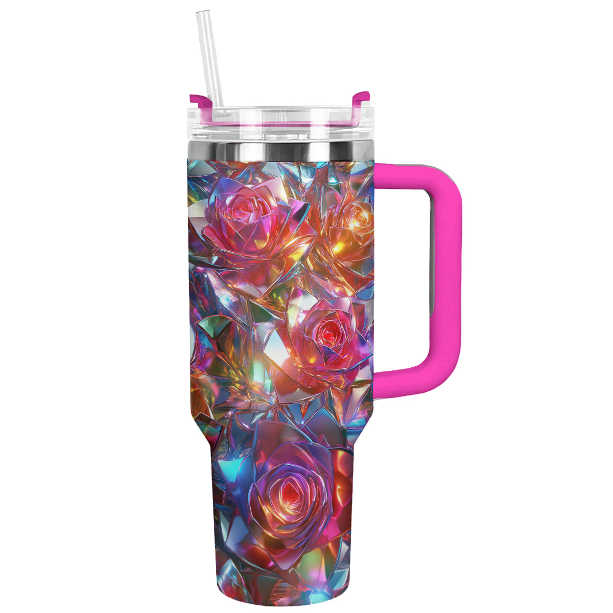 Shineful Glossy Tumbler Crystal Roses