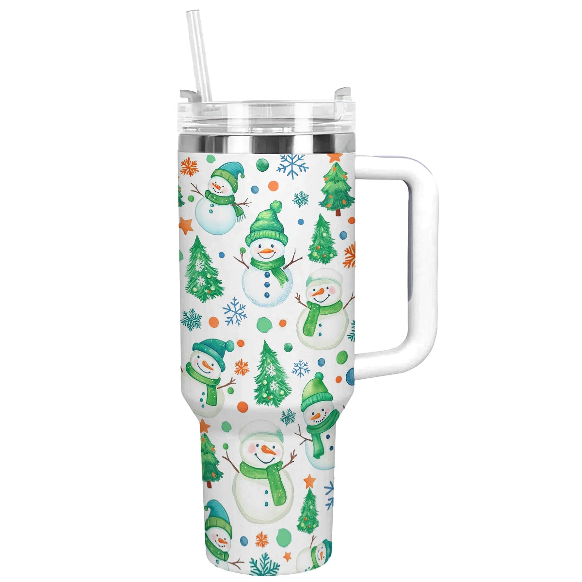 Shineful Tumbler Green Snowman Wonderland