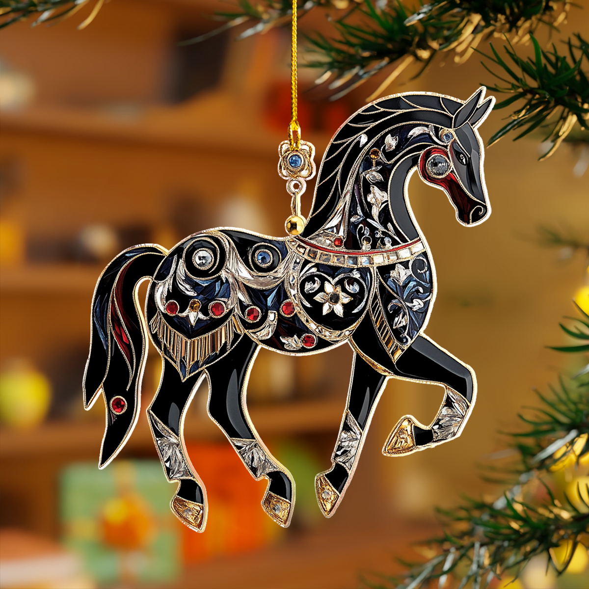 Shineful 2D Acrylic Ornament - Luminous Folk Horses