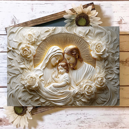 Shineful 2D Metal Sign The Holy Family