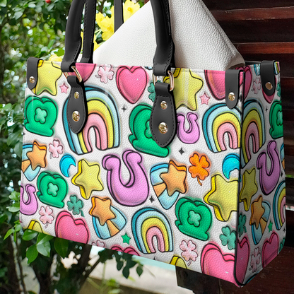 Shineful Leather Bag Lucky Charms