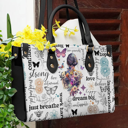 Shineful Leather Bag Butterfly Daily Affirmation