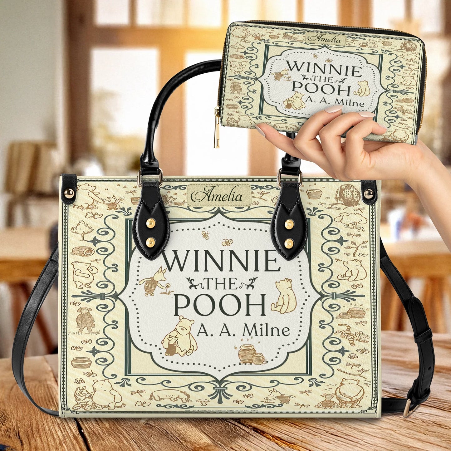 Shineful Leather Bag Pooh’s Timeless