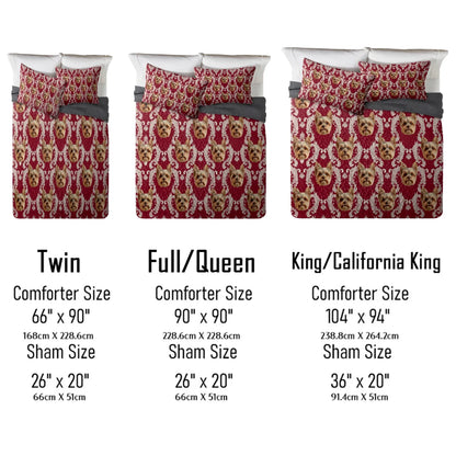 Shineful All Season Quilt 3-Piece Set  Royal Yorkie Charm