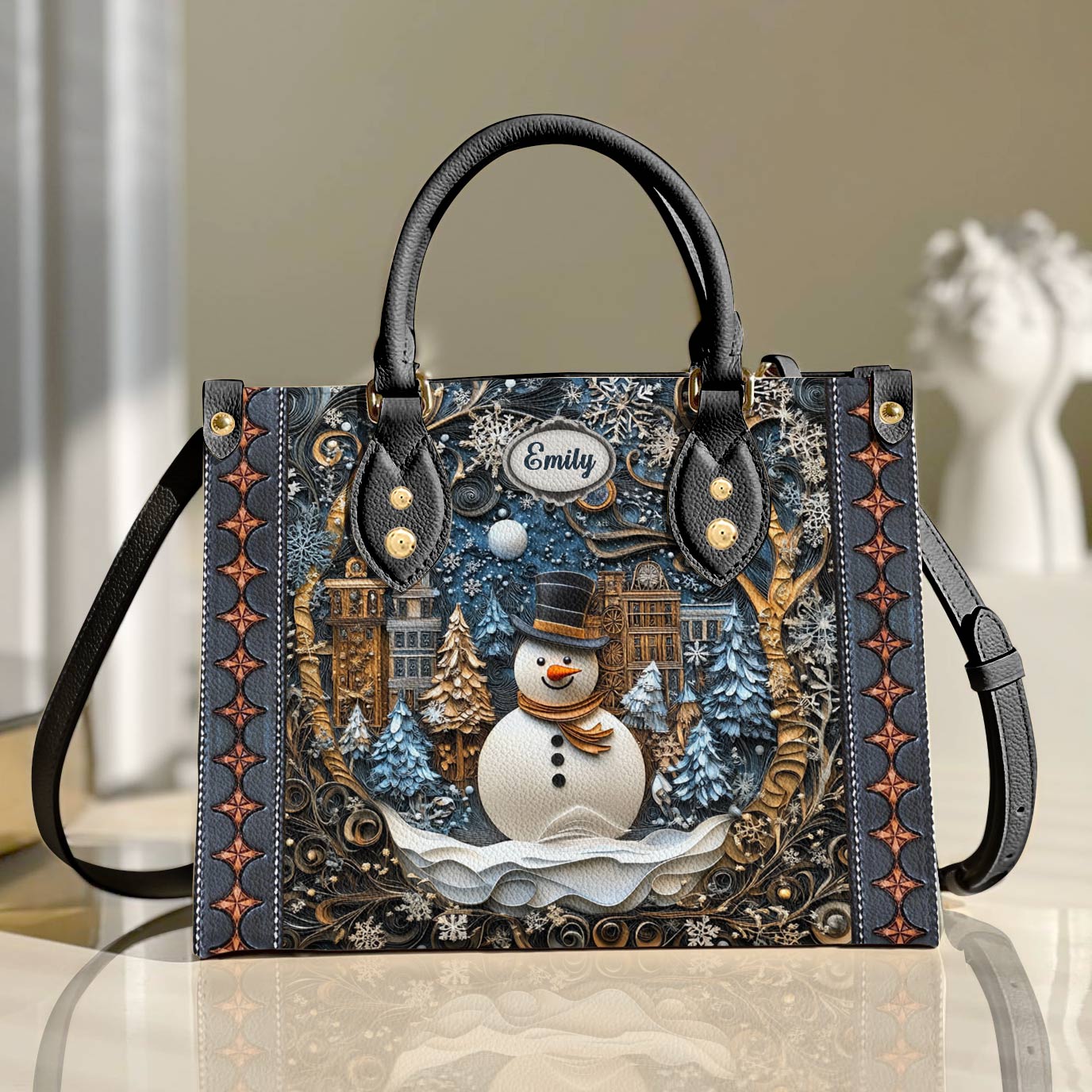 Shineful Leather Bag Frosty Night Cheer