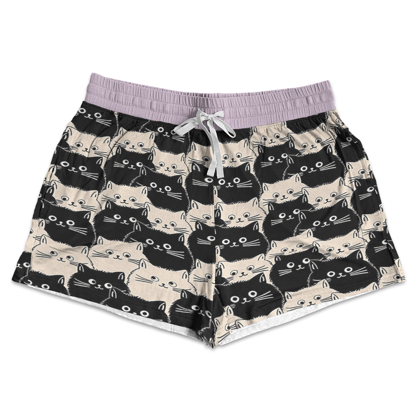 Shineful Pajama Shorts Cute Fat Cats