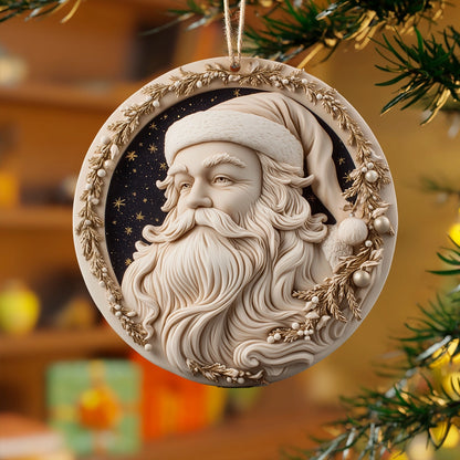 Shineful 2D Acrylic Ornament Classic Santa Holiday