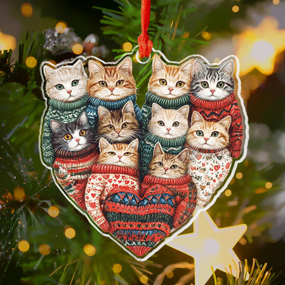 Shineful 2D Acrylic Ornament Kitten Kisses