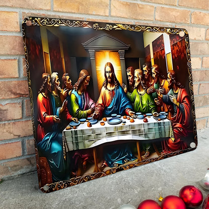 Shineful 2D Metal Sign Divine Last Supper