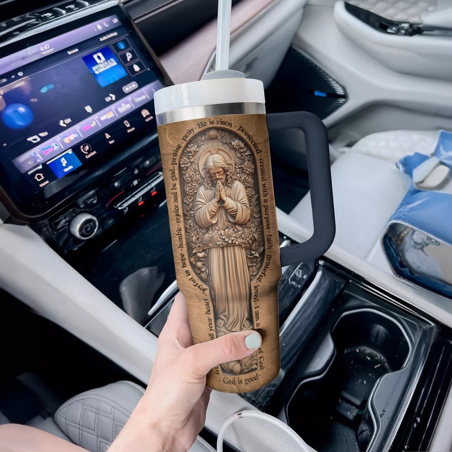 Versets bibliques en bois Shineful Tumbler