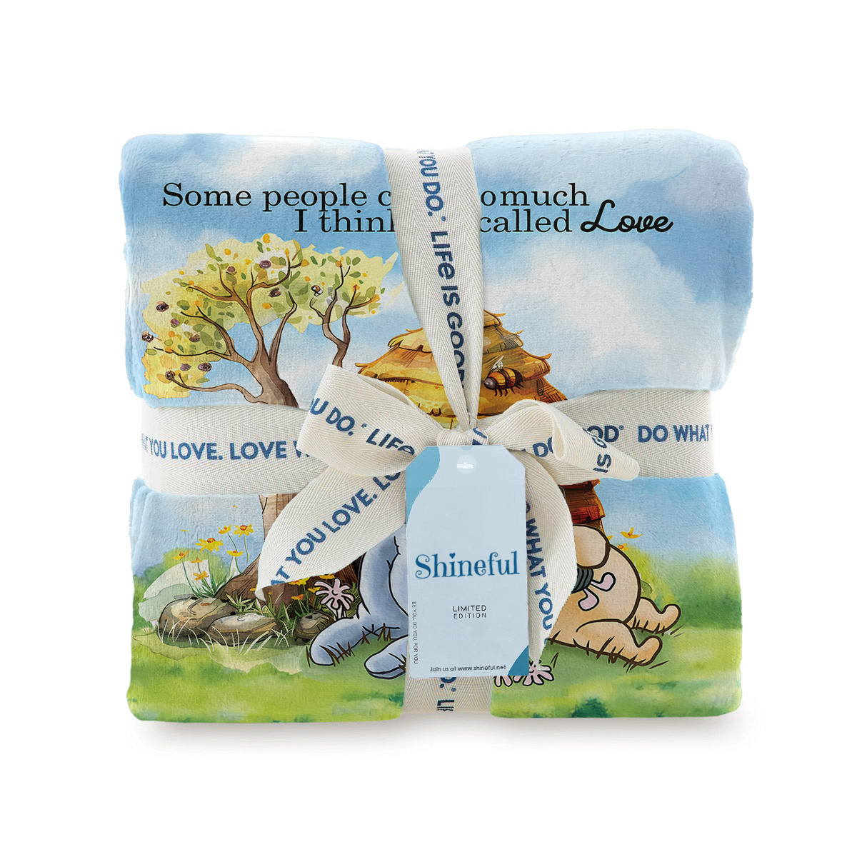 Shineful Fleece Blanket Pooh and Honey