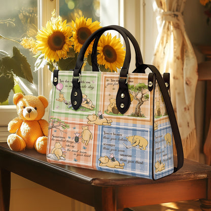 Shineful Leather Bag Winnie the Pooh Patchwork Bliss