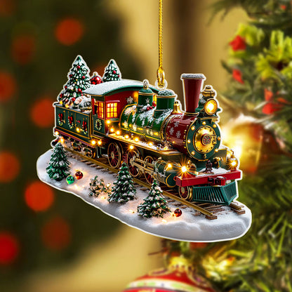 Shineful 2D Acrylic Ornament Twinkling Train