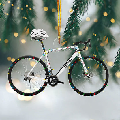 Glänzendes 2D-Acryl-Ornament - Personalisierte Rennrad-Kollektion 