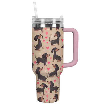 Shineful Tumbler Dachshund Heartbeat