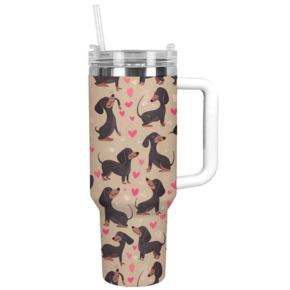 Shineful Tumbler Dachshund Heartbeat