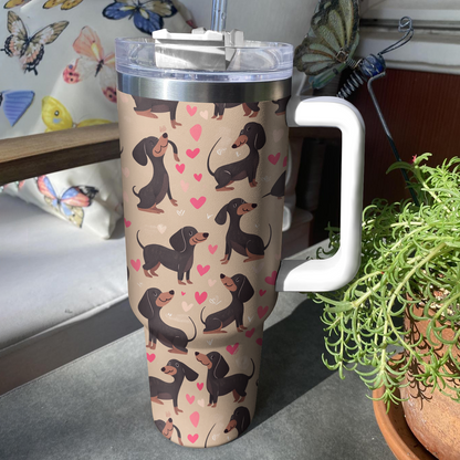 Shineful Tumbler Dachshund Heartbeat