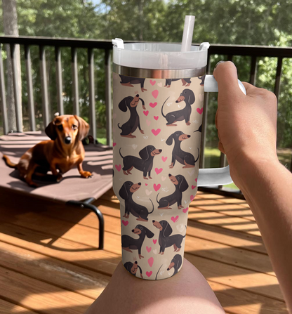 Shineful Tumbler Dachshund Heartbeat