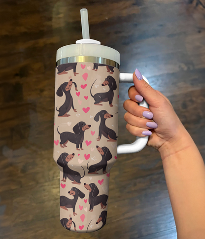 Shineful Tumbler Dachshund Heartbeat