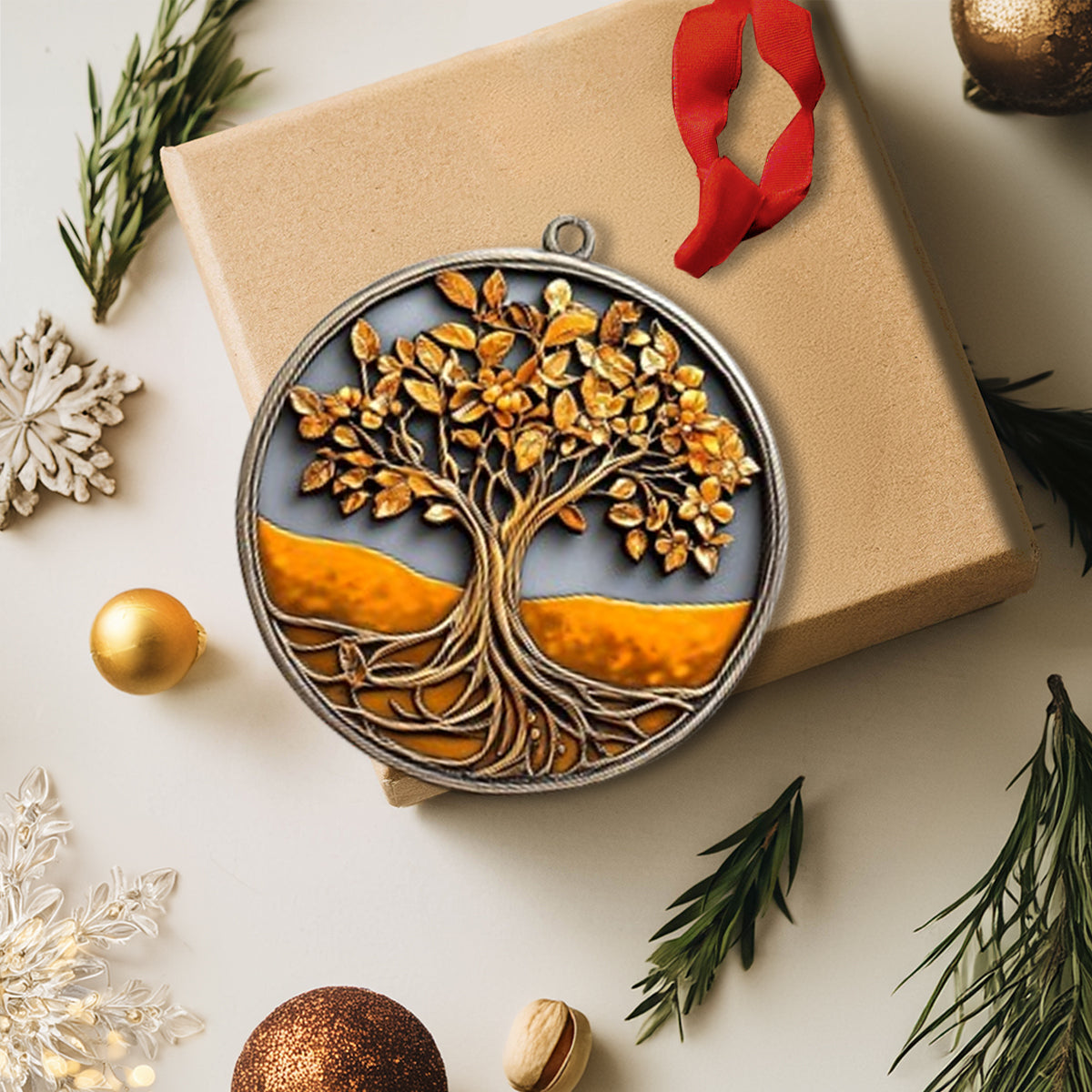 Shineful 2D Acrylic Ornament - Tree of Life Four Seasons Collection