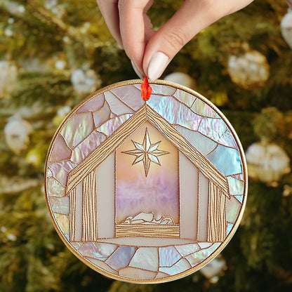 Shineful 2D Acrylic Ornament Nativity Mosaic