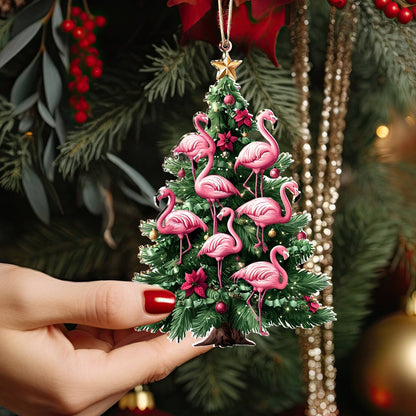 Shineful 2D Acrylic Ornament Tropical Christmas