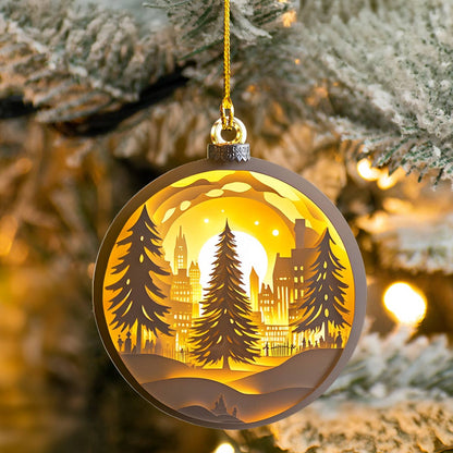 Shineful 2D Acrylic Ornament Winter Wonderland