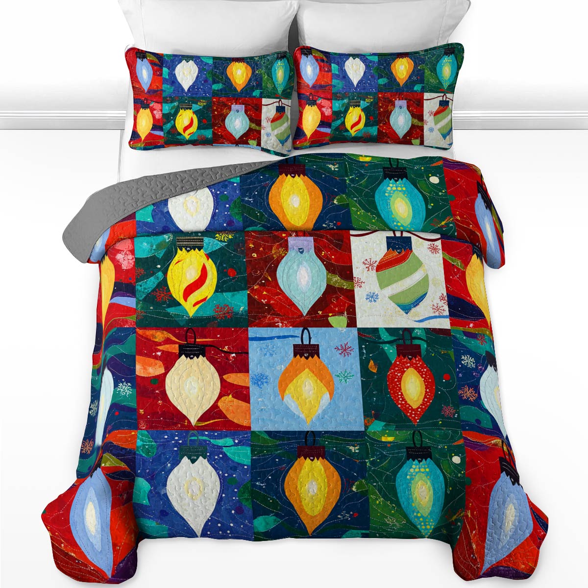 Shineful All Season Quilt 3-Piece Set Merry And Bright