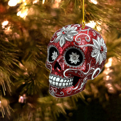 Shineful 2D Acrylic Ornament Red Sugar Skull