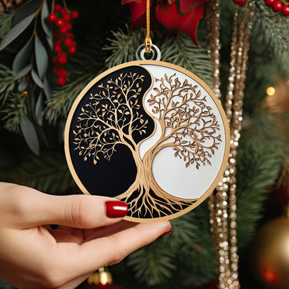 Shineful 2D Acrylic Ornament - Yin-Yang Tree of Life