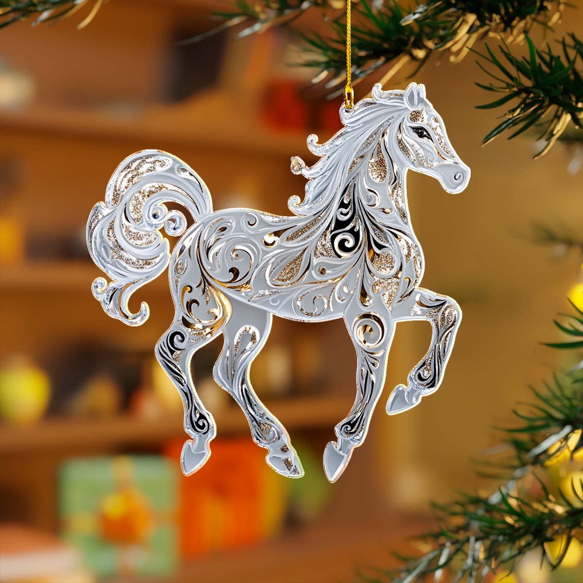 Shineful 2D Acrylic Ornament - Luminous Folk Horses