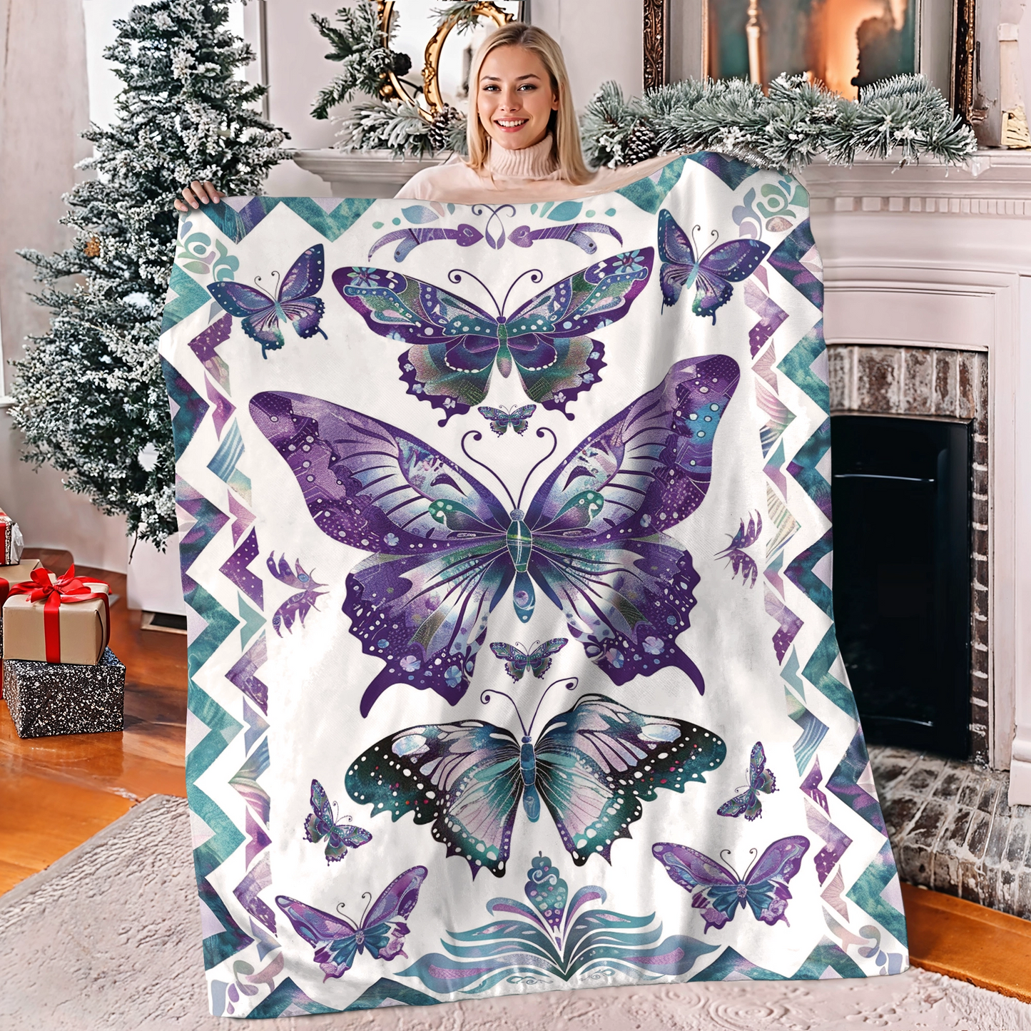 Shineful Fleece Blanket Mystic Butterfly