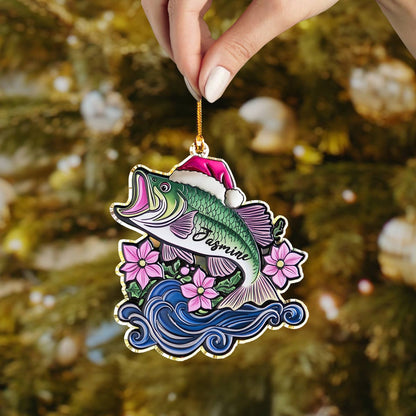 Shineful 2D Acrylic Ornament Personalized Gentle Bass Christmas Lovely