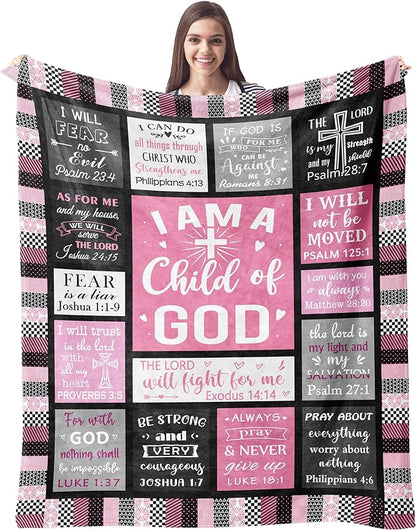 Shineful Fleece Blanket I Am a Child of God Blankets