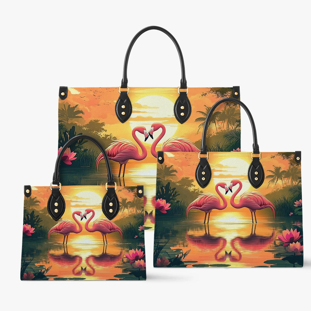 Shineful Leather Bag Flamingo Sunset Love