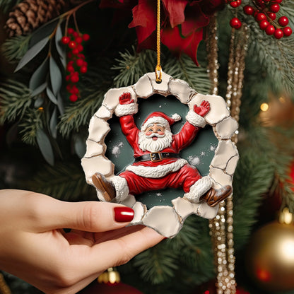 Shineful 2D Acrylic Ornament Santa's Grand Entrance