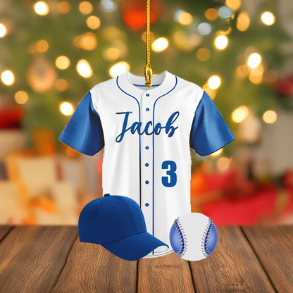 Shineful 2D Acrylic Ornament Personalized Baseball Jersey