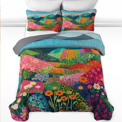 Shineful All Season Quilt 3-teiliges Set Vibrant Hills 